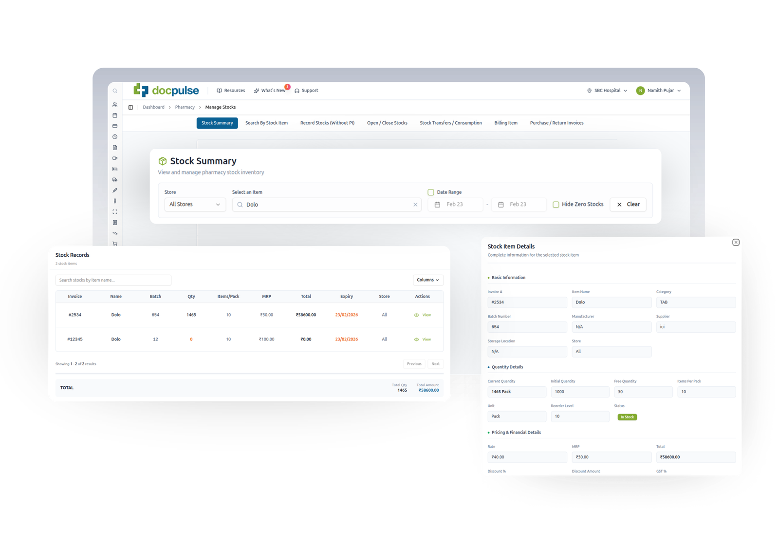 Hospital Stock And Inventory Management